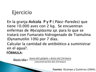 Farmacologia en aves | PDF