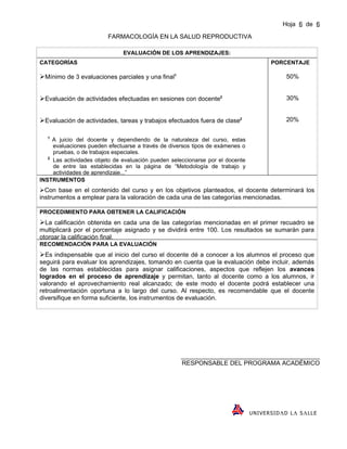 Farmacologia en la salud reproductiva