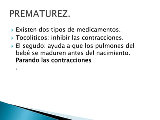 LIDOCAINA, BUPIVACAINA: producen vasoconstricción placentaria.LA ANESTESIA EPIDURAL NO AFECTA LA ACTIVIDAD UTERINA EN LA PRIMERA ETAPA DEL TP.VASOPRESORES: de acción adrenérgica alfa producen el flujo uterino.ANESTESICOS LOCALES: