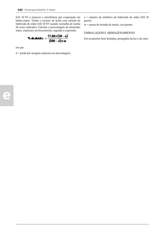 Farmacopeia 5 edição