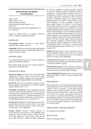 Farmacopeia 5 edição