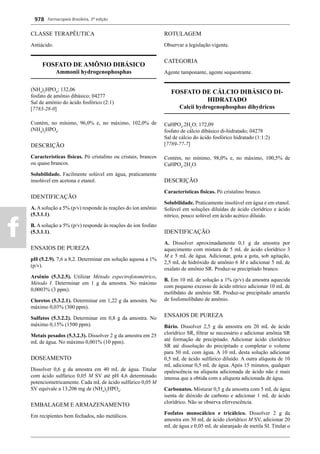 Farmacopeia 5 edição