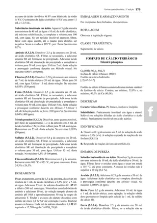 Farmacopeia 5 edição