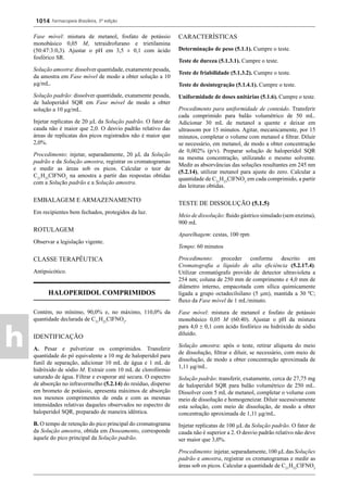 Farmacopeia 5 edição