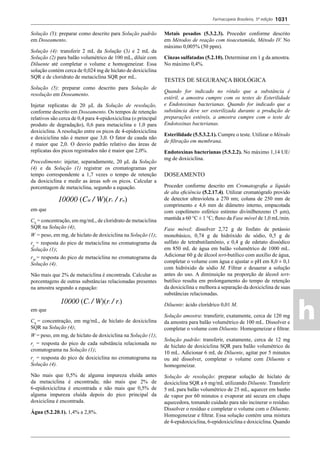 Farmacopeia 5 edição