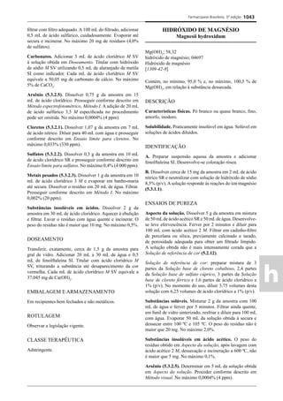 Farmacopeia 5 edição