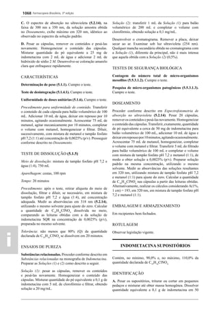 Farmacopeia 5 edição