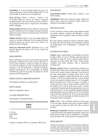 Farmacopeia 5 edição