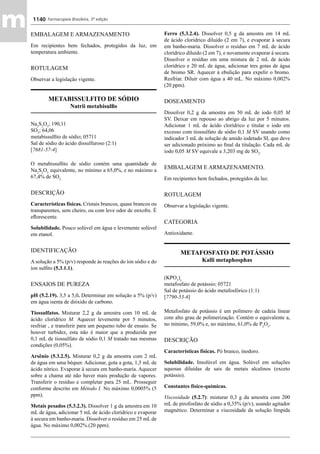 Farmacopeia 5 edição