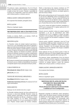 Farmacopeia 5 edição