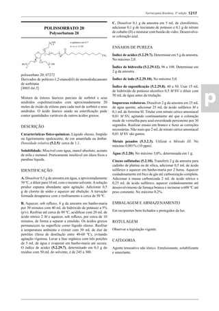 Farmacopeia 5 edição