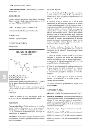 Farmacopeia 5 edição