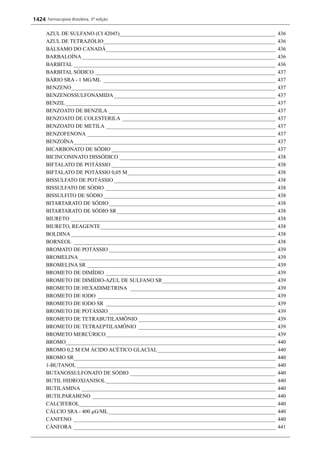 Farmacopeia 5 edição