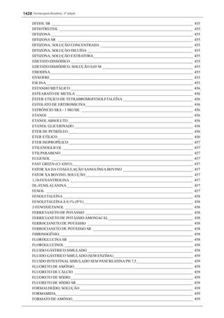 Farmacopeia 5 edição