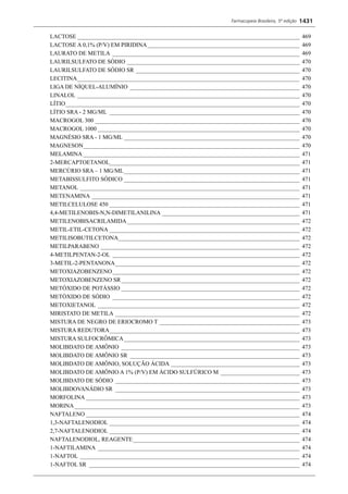 Farmacopeia 5 edição