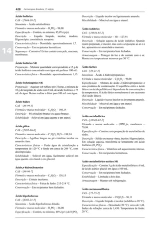 Farmacopéia brasileira 5 edição volume1