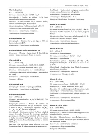 Farmacopéia brasileira 5 edição volume1