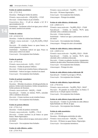 Farmacopéia brasileira 5 edição volume1