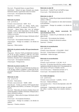 Farmacopéia brasileira 5 edição volume1