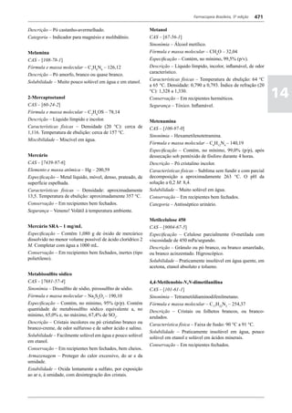 Farmacopéia brasileira 5 edição volume1