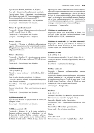 Farmacopéia brasileira 5 edição volume1