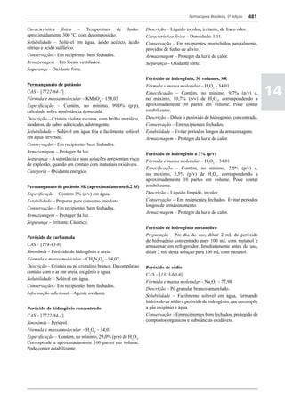 Farmacopéia brasileira 5 edição volume1