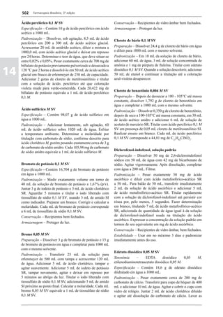 Farmacopéia brasileira 5 edição volume1