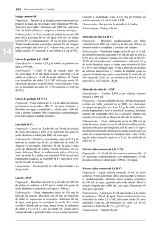 Farmacopéia brasileira 5 edição volume1