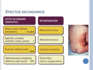 EFECTOS SECUNDARIOS
 