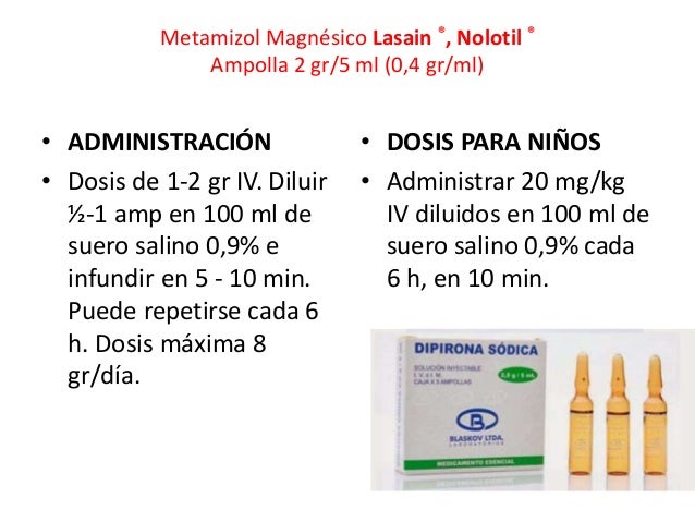 Dosis De Nimotop Iv