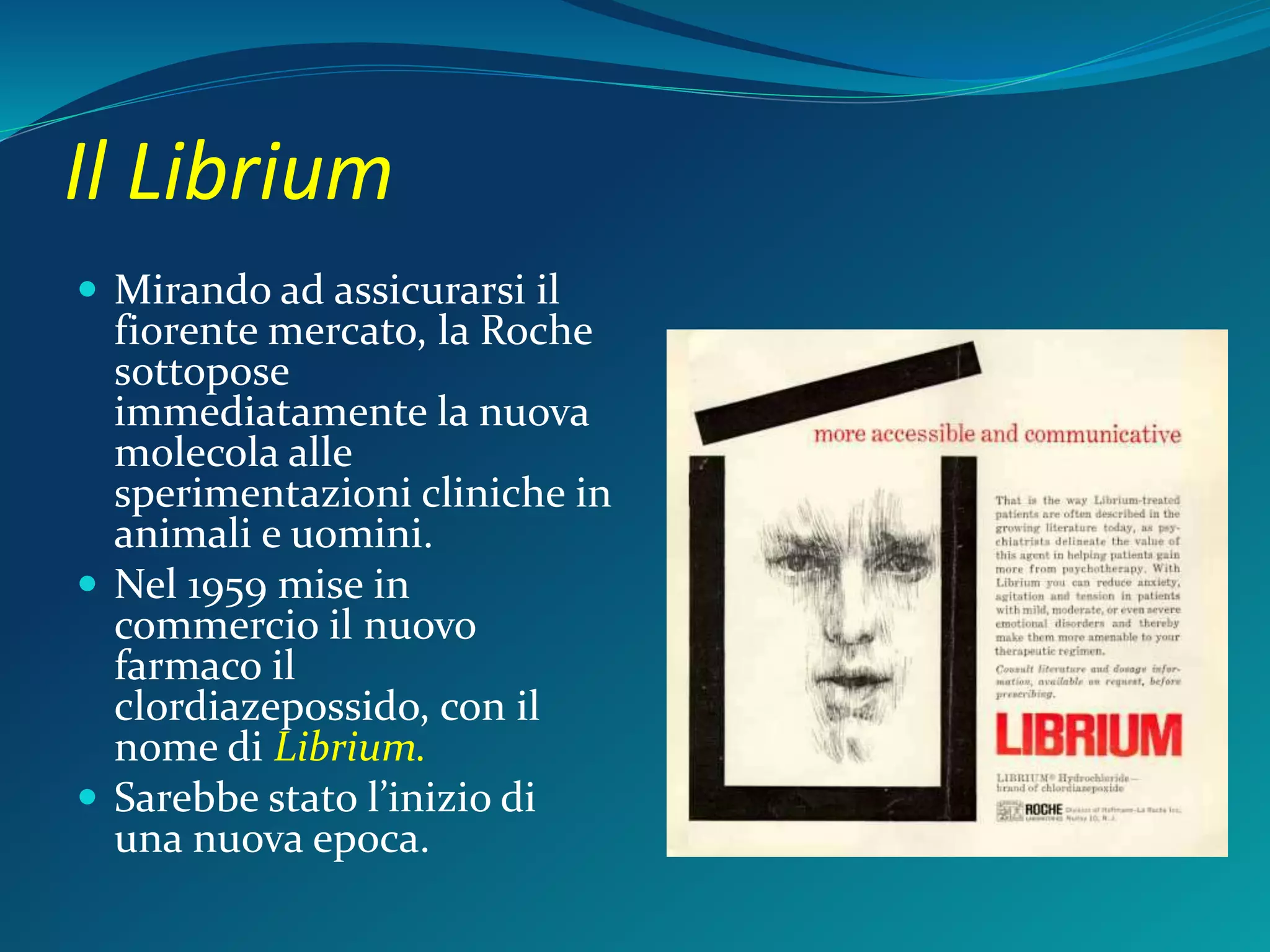 Farmaco storia ansiolitici | PPTX