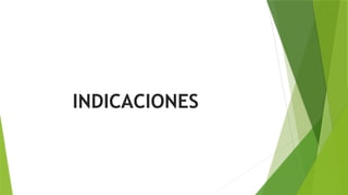 INDICACIONES
 