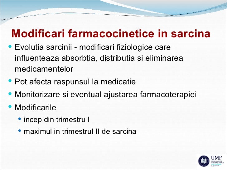 Farmacoterapia In Sarcina