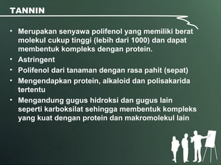 Farmakognosi analitik tanin | PPT
