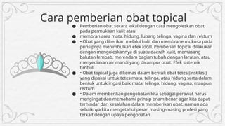 Topisel Obat FARMAKOLOGI SEDIAAN OBAT TOPIKAL | PPTX