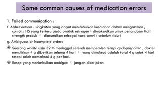 Farmakovigilens - Medication Error - Farmasi | PPTX