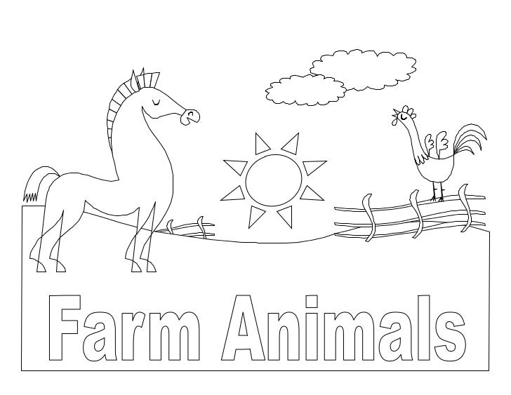 Download Farm Animals Coloring Book