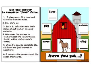 Farm Animals: Communication worksheet