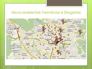 Micro-ambiental: Farmácias e Drogarias
 