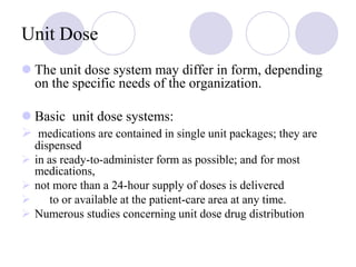Unit Dose Injectable Farmasi pesakit dalam3 | PDF