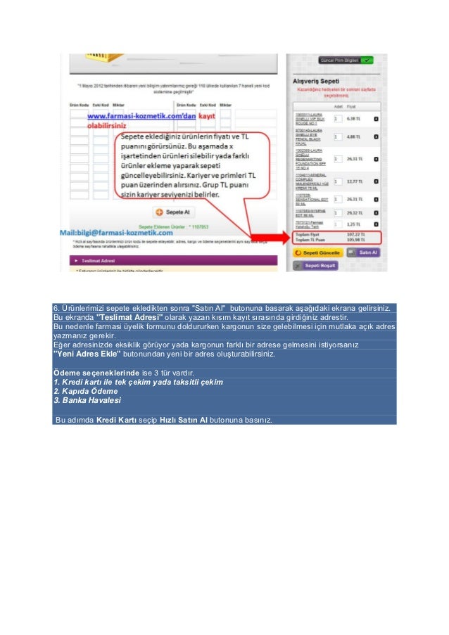 Yamali Sandal Farmasi Danisman Siparisi Nasil Girilir Bilgi Reklam