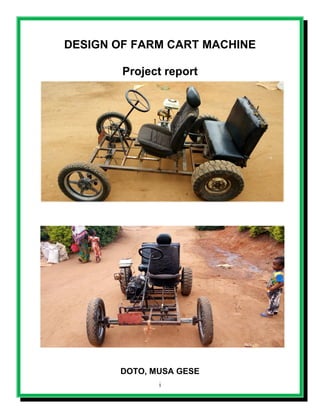 The design of Farm cart 0011 report 1 2020 | PDF
