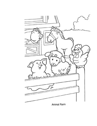 Farm coloring page 2