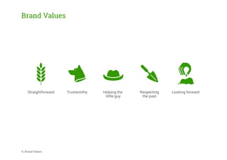 Brand Values
4 | Brand Values
Straightforward Trustworthy Helping the
little guy
Respecting
the past
Looking forward
 