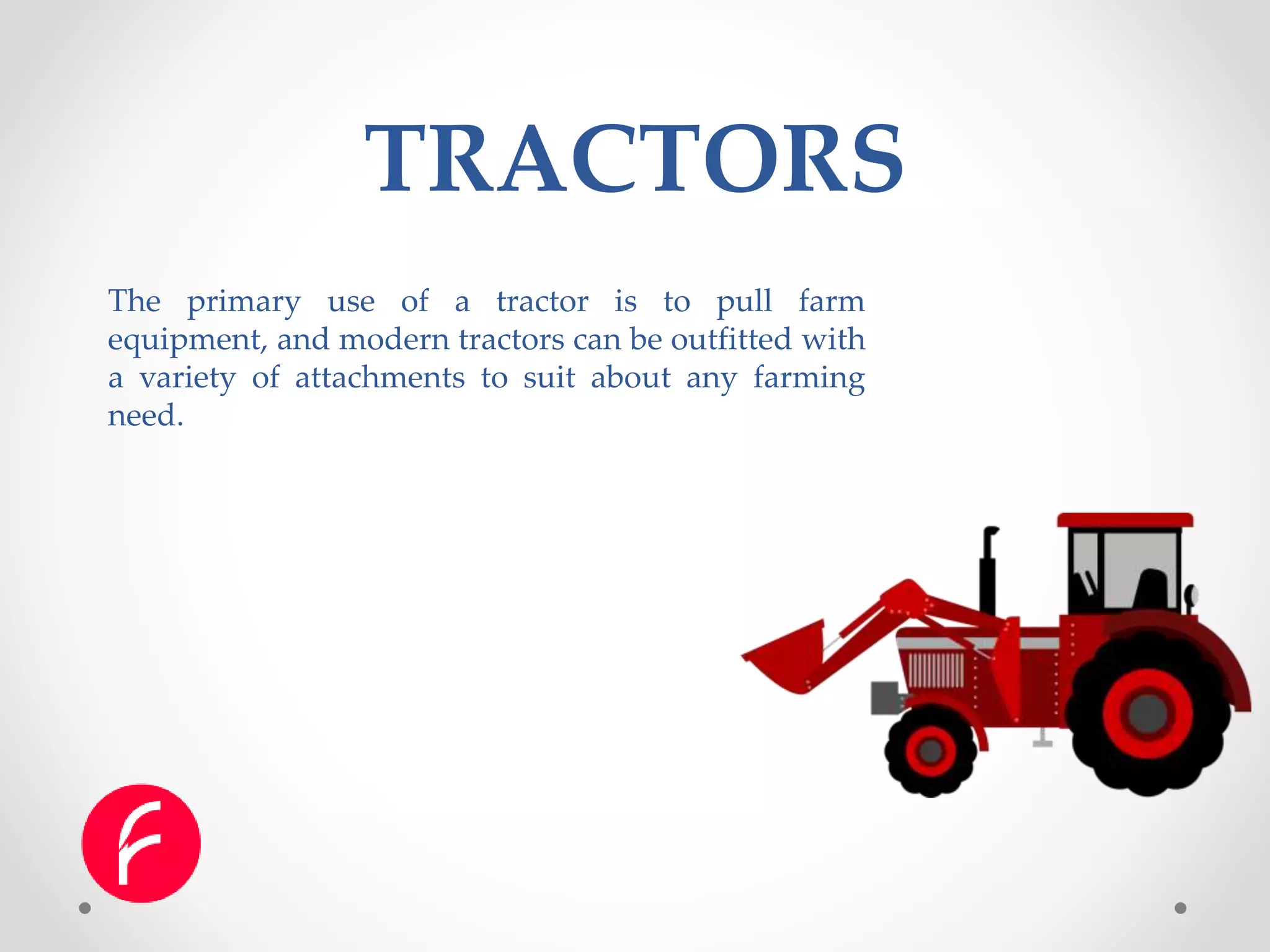 Farm equipment types and their uses | PPTX