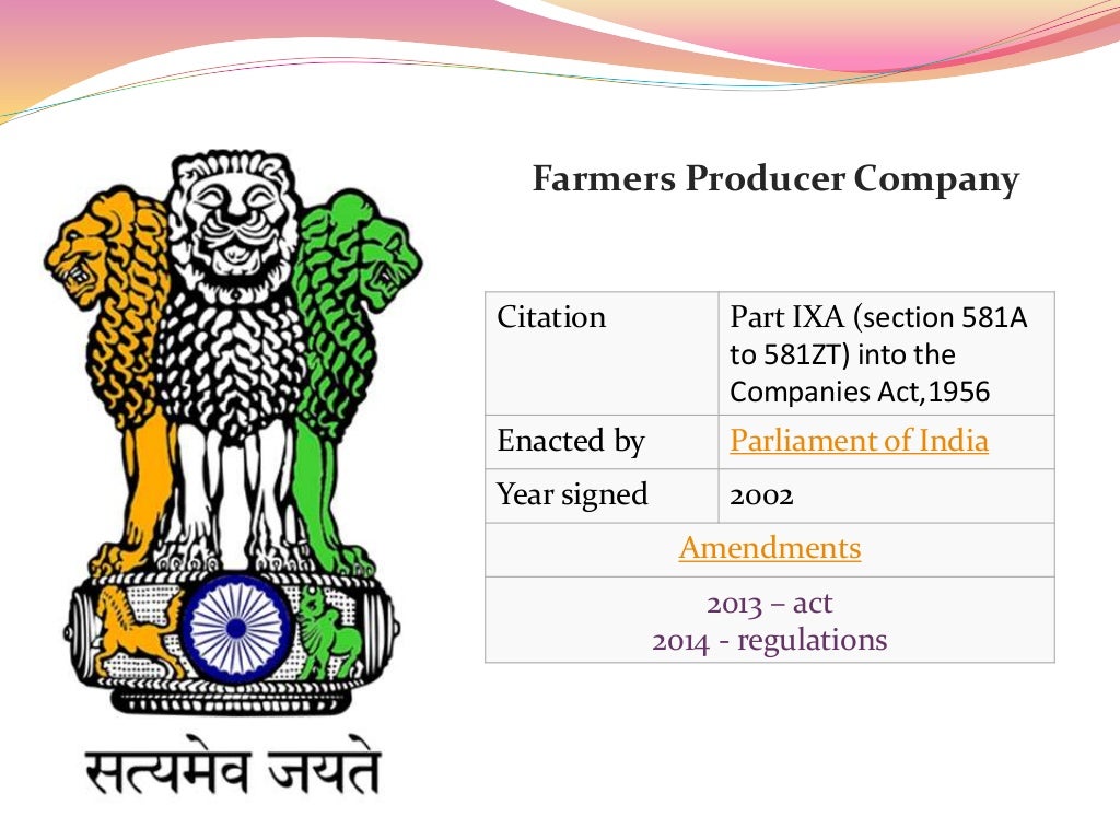 Farmer producer company