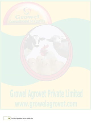 Farmer's Handbook on Pig Production54
 