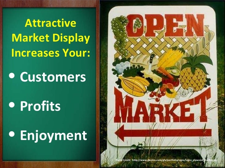 Farmers Market Display And