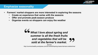 What Can Big Grocery Learn from Farmers' Markets Using Social Data?