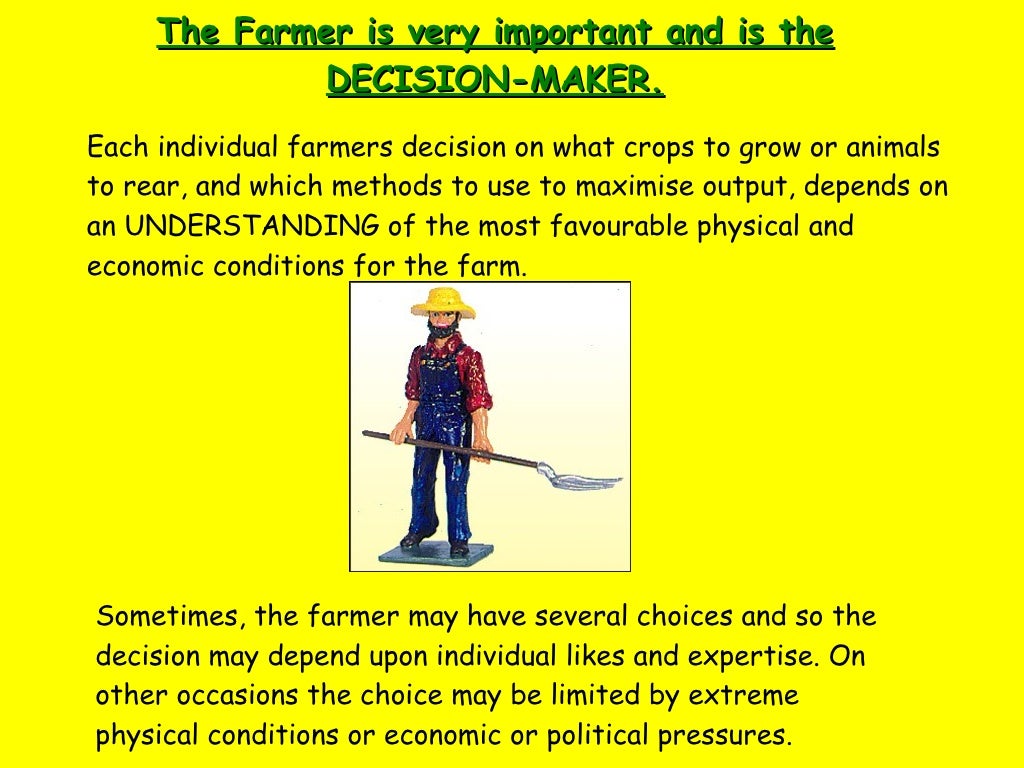 Farming System Types And Decisions And Distribution Ap